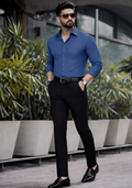 Premium Combo - Dark Grey Shirt + Black Pant - Set Of 2
