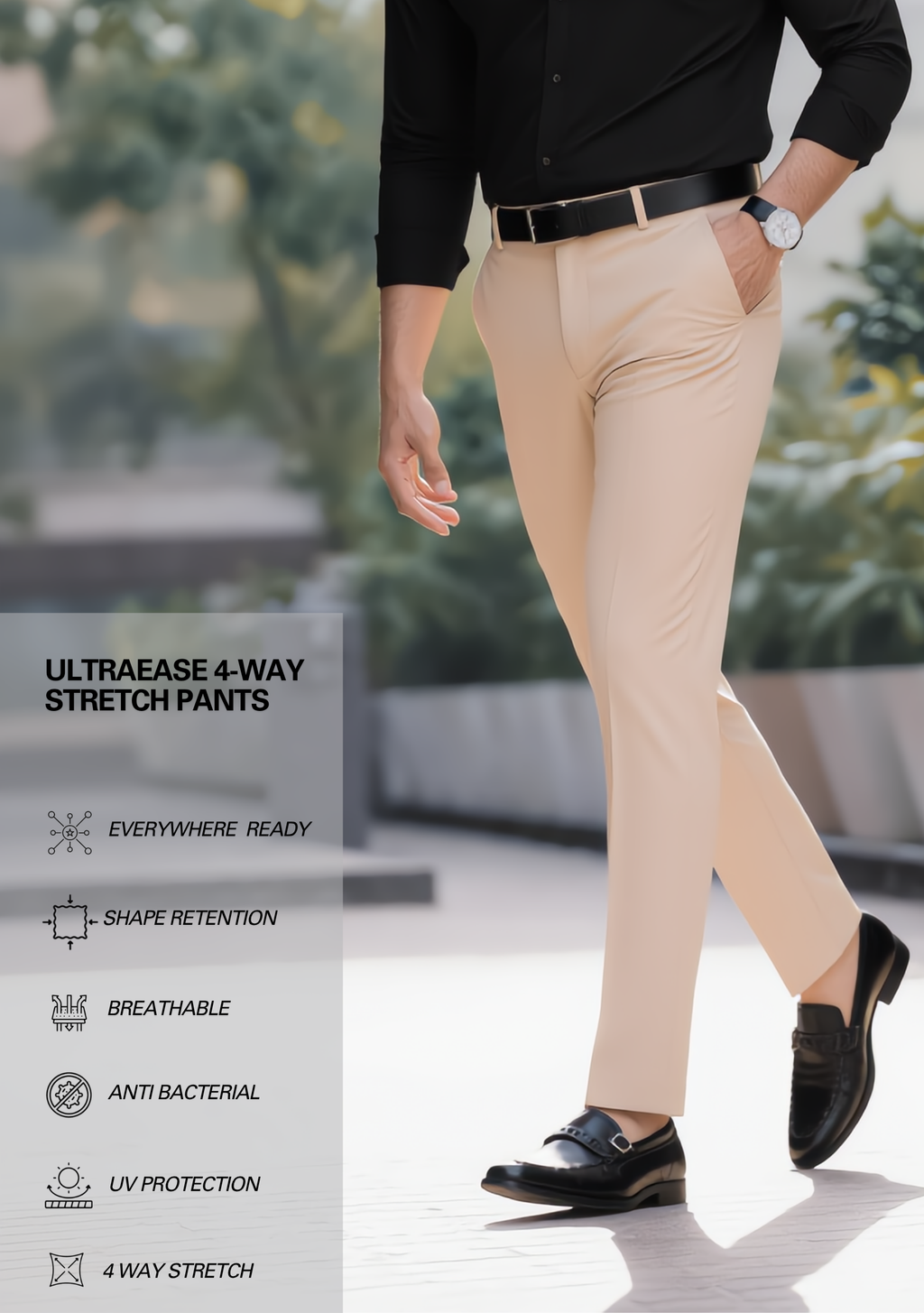 Premium Combo - Black Shirt + Beige Pant - Set Of 2