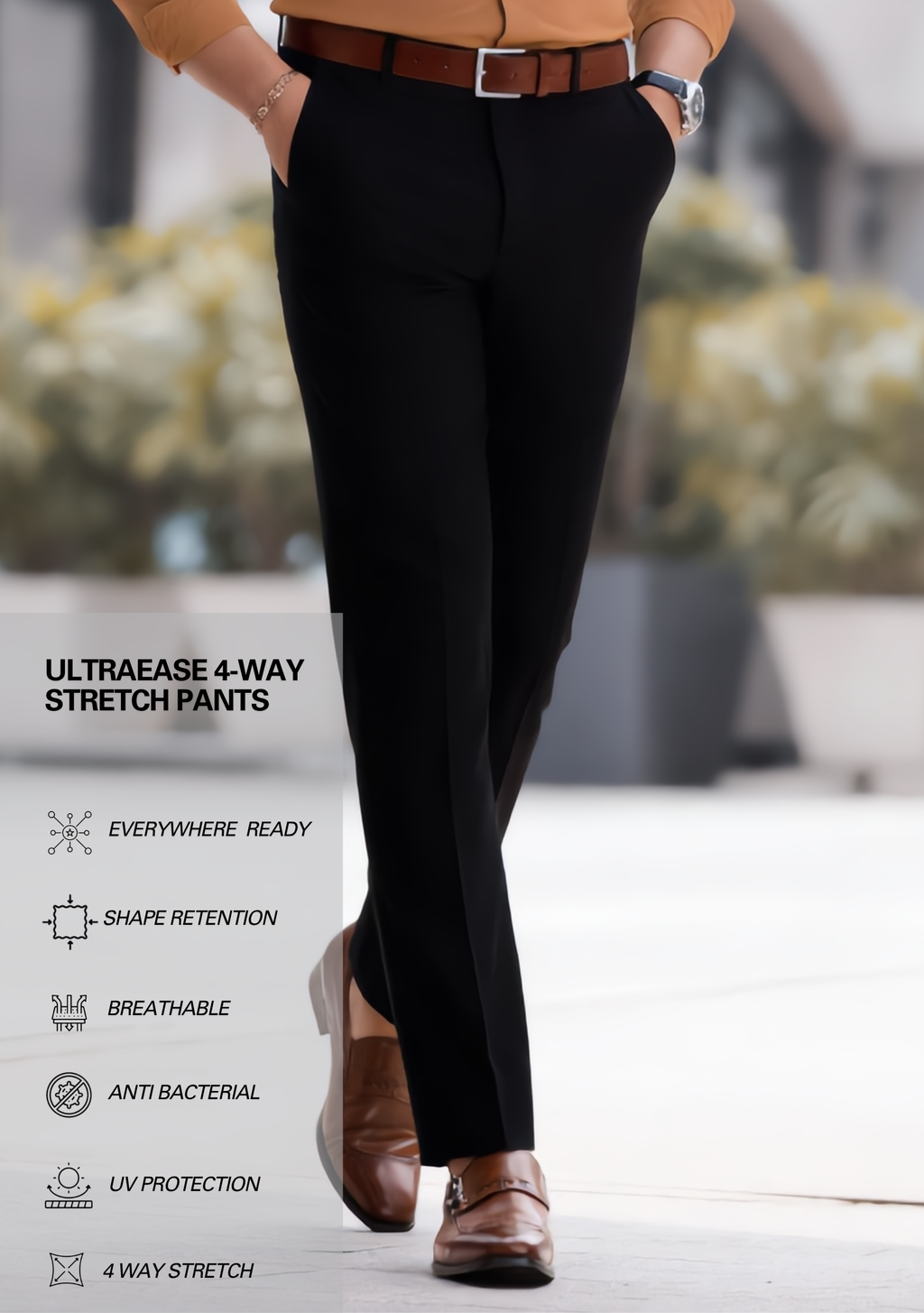 Premium Combo - Brown Shirt + Black Pant - Set Of 2