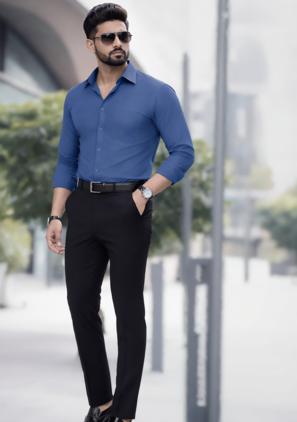 Premium Combo - Dark Grey Shirt + Black Pant - Set Of 2