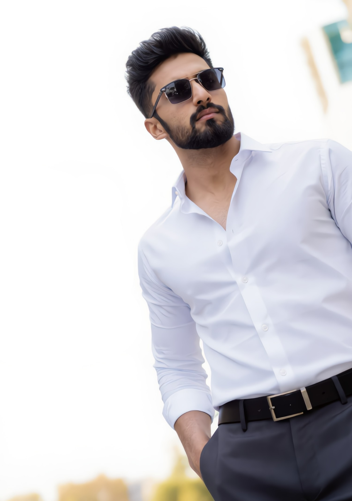 Premium Combo - White Shirt + Grey Pant - Set Of 2