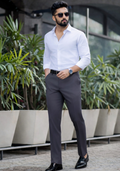 Premium Combo - White Shirt + Grey Pant - Set Of 2